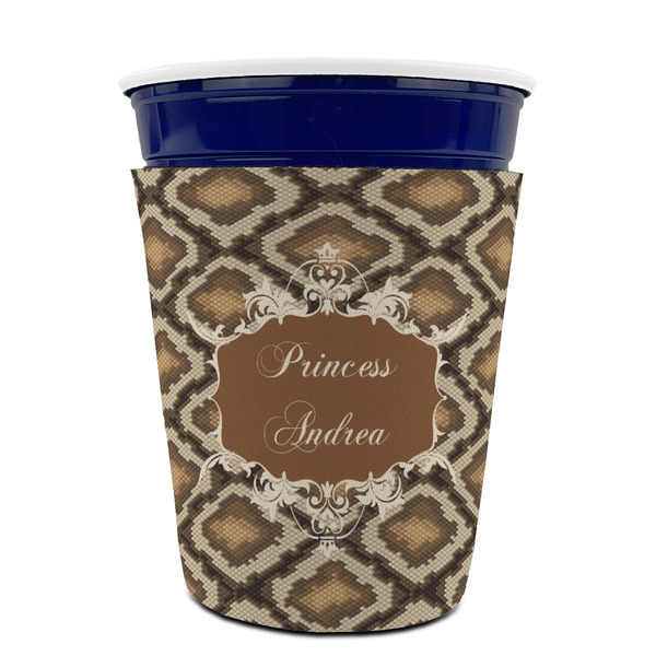 Snake Skin Party Cup Sleeves - without bottom - FRONT (on cup)