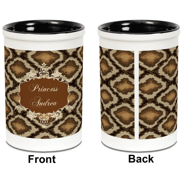 Snake Skin Pencil Holder - Black - approval