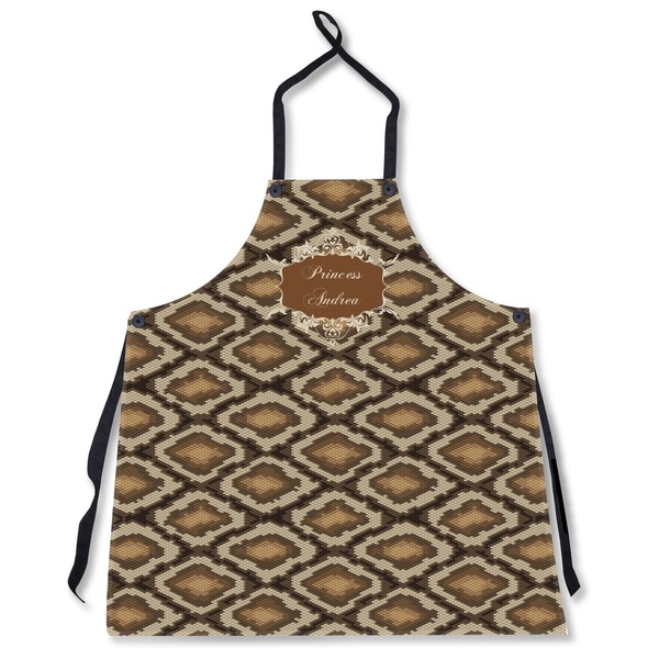 Custom Snake Skin Apron Without Pockets w/ Name or Text