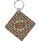 Snake Skin Diamond Plastic Keychain w/ Name or Text
