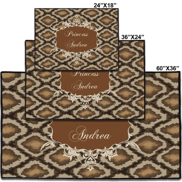 Snake Skin Personalized Door Mat - Group Parent IMF