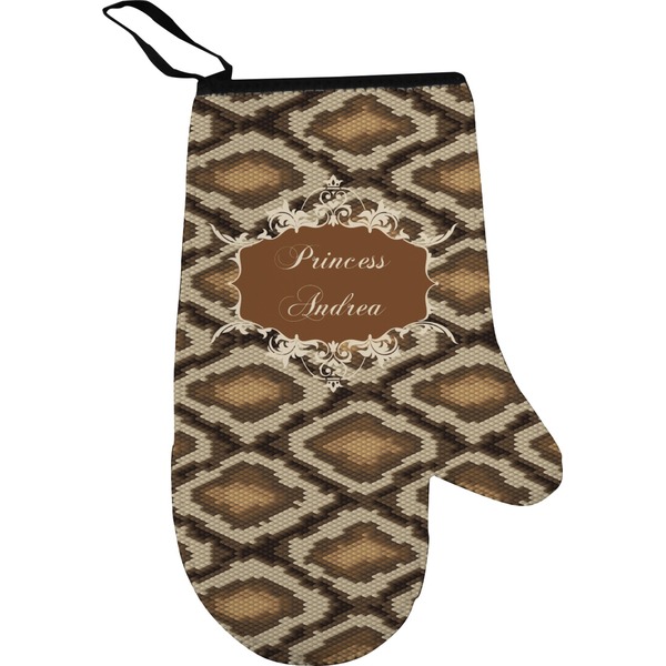 Snake Skin Personalized Oven Mitt