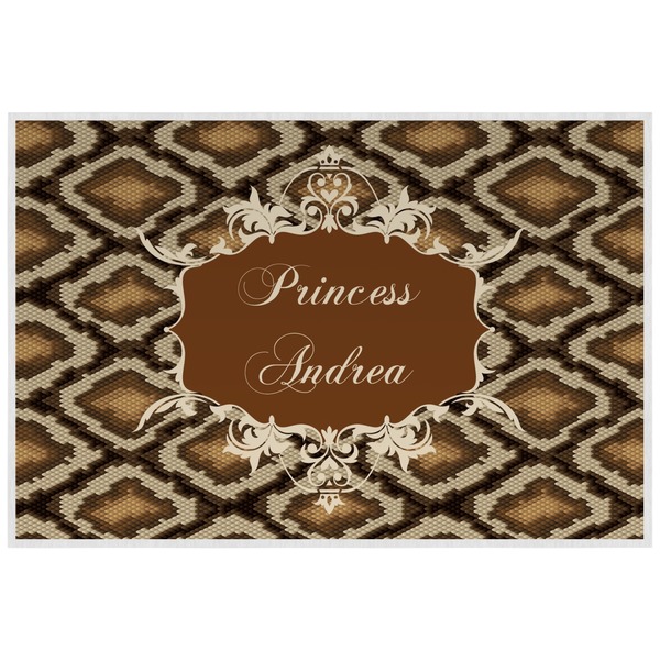Custom Snake Skin Laminated Placemat w/ Name or Text