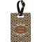 Snake Skin Plastic Luggage Tag - Rectangular w/ Name or Text