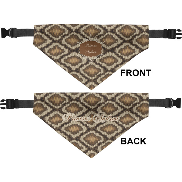 Snake Skin Pet Bandana Approval