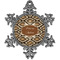 Snake Skin Vintage Snowflake Ornament (Personalized)