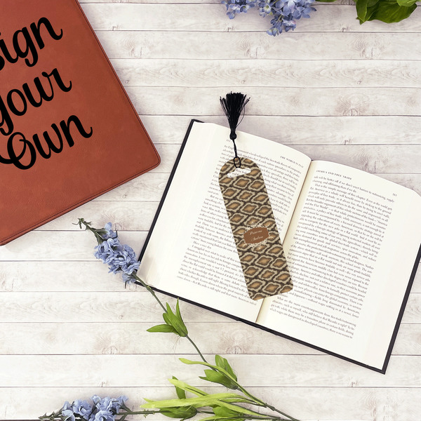 Snake Skin Plastic Bookmarks - In Context