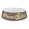 Snake Skin Plastic Dog Bowl - Large (Personalized)