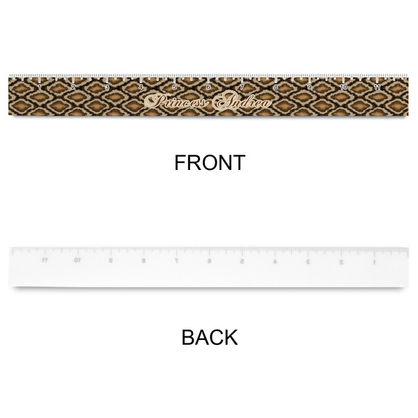 Snake Skin Plastic Ruler - 12" - APPROVAL