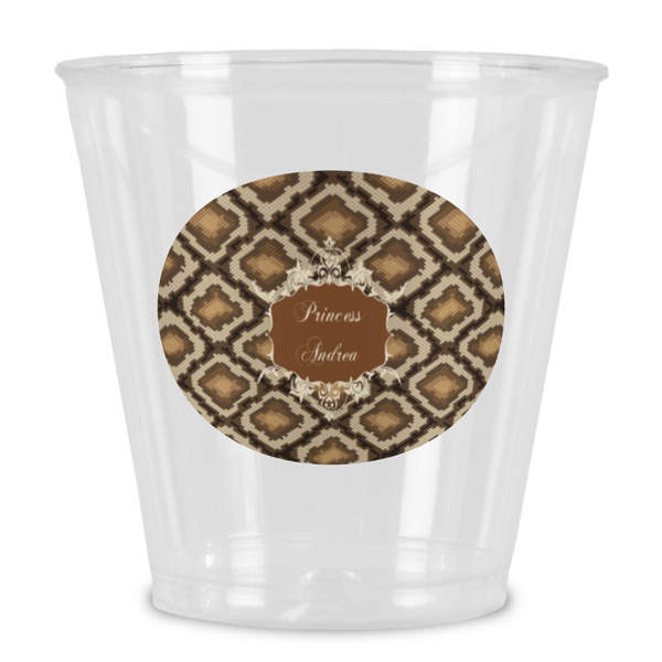 Custom Snake Skin Plastic Shot Glass (Personalized)