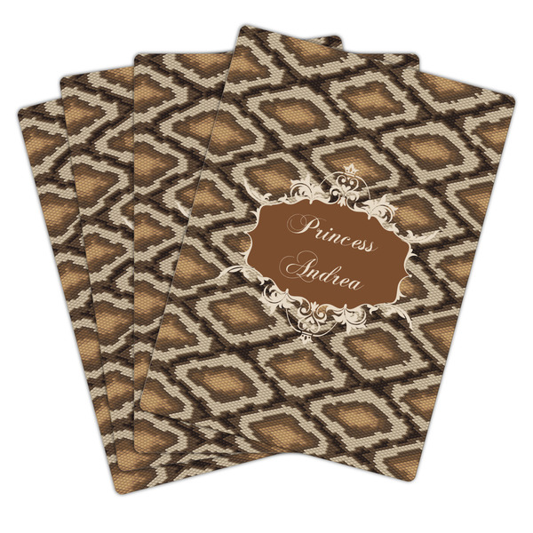 Snake Skin Playing Cards - Hand Back View