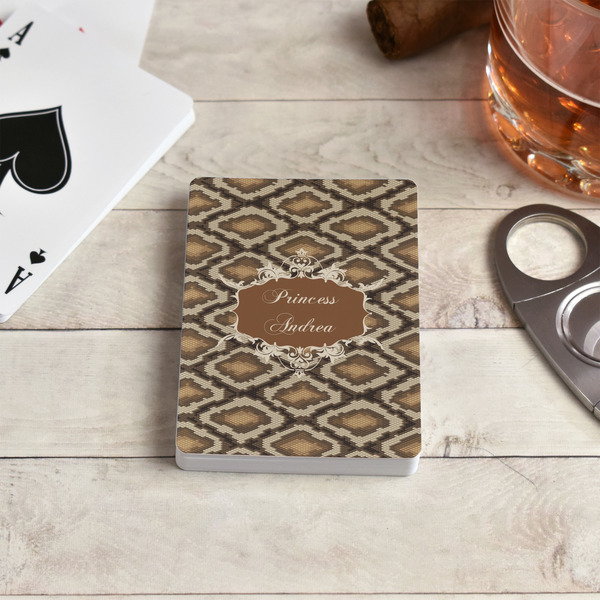 Snake Skin Playing Cards - In Context