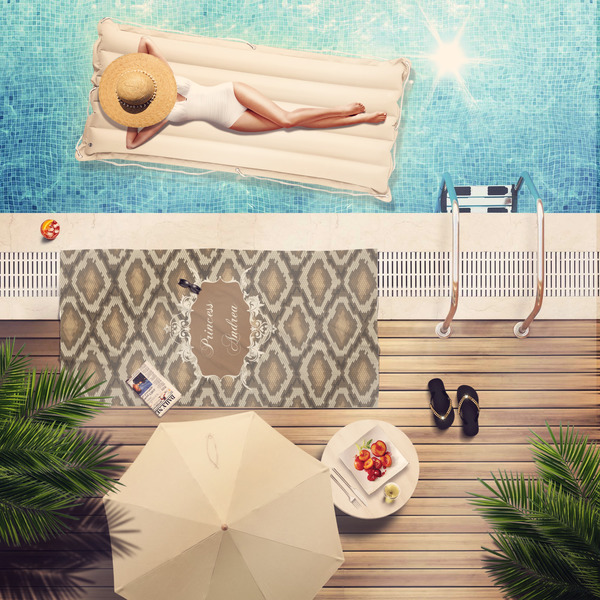 Snake Skin Pool Towel Lifestyle