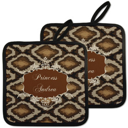 Snake Skin Pot Holders - Set of 2 w/ Name or Text