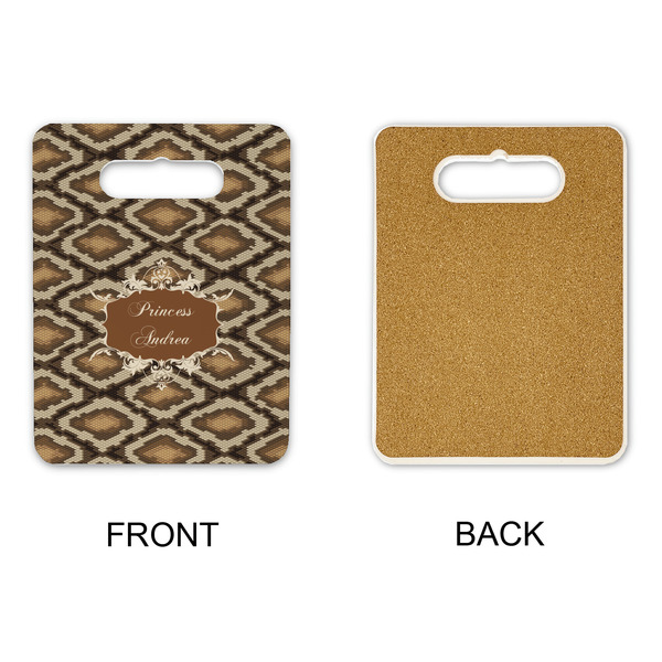 Snake Skin Rectangle Trivet with Handle - APPROVAL