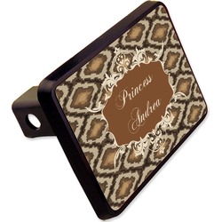 Snake Skin Rectangular Trailer Hitch Cover - 2" (Personalized)