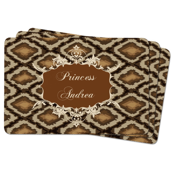 Snake Skin Rectangular Fridge Magnet - THREE