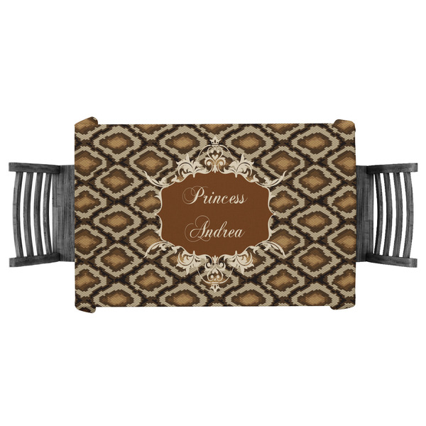 Custom Snake Skin Tablecloth - 58"x58" (Personalized)