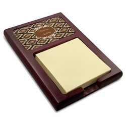 Snake Skin Red Mahogany Sticky Note Holder (Personalized)