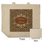 Snake Skin Reusable Cotton Grocery Bag - Front & Back View