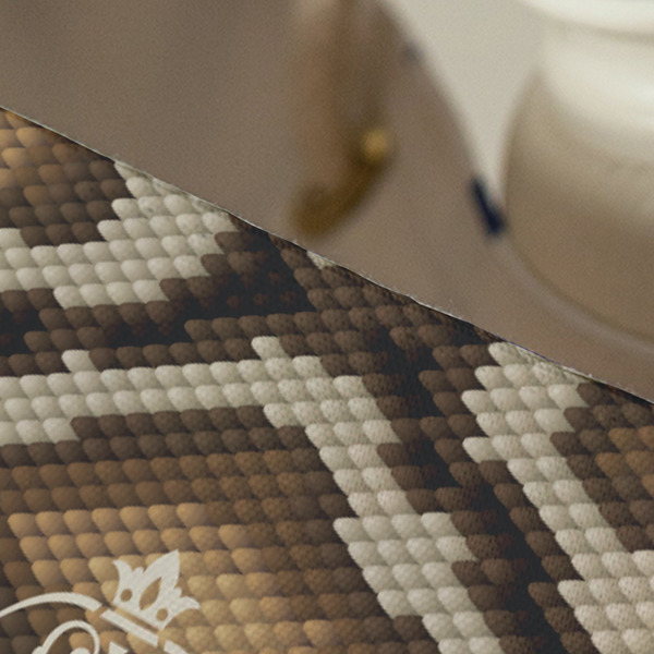 Snake Skin Large Rope Tote - Close Up View