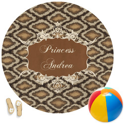 Snake Skin Round Beach Towel (Personalized)