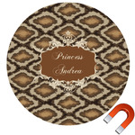 Snake Skin Round Car Magnet - 10" (Personalized)