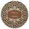 Snake Skin Round Rubber Backed Coaster (Personalized)