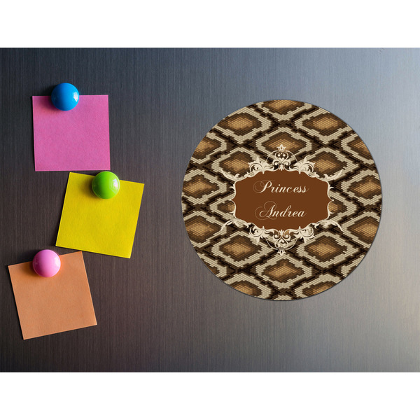 Snake Skin Round Fridge Magnet - LIFESTYLE