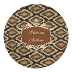 Snake Skin 5' Round Indoor Area Rug (Personalized)