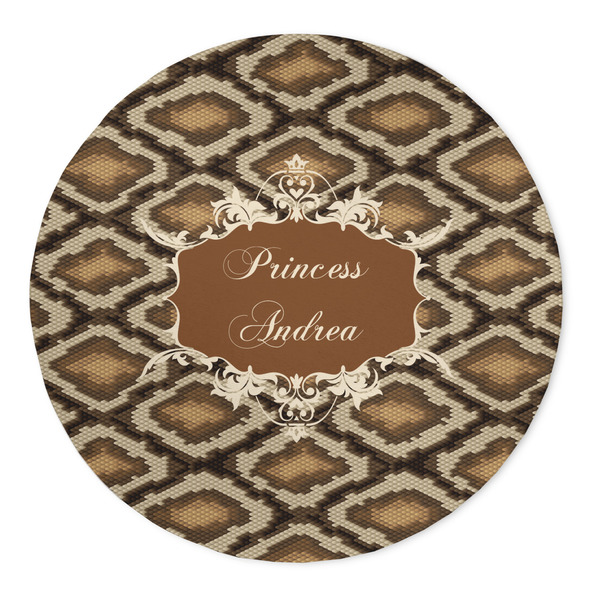 Custom Snake Skin 5' Round Indoor Area Rug (Personalized)