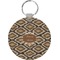 Snake Skin Round Plastic Keychain (Personalized)