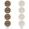 Snake Skin Round Linen Placemats - APPROVAL Set of 4 (single sided)