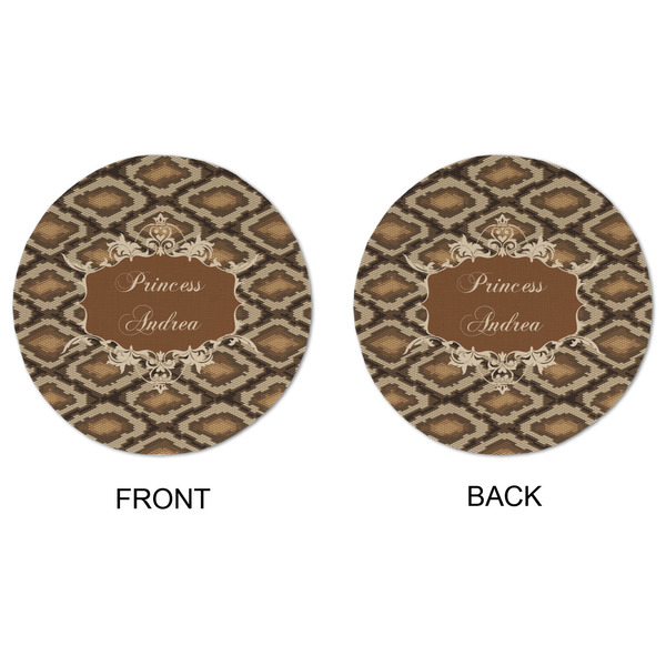 Snake Skin Round Linen Placemats - APPROVAL (double sided)
