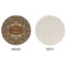 Snake Skin Round Linen Placemats - APPROVAL (single sided)