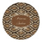 Snake Skin Round Linen Placemats - FRONT (Double Sided)