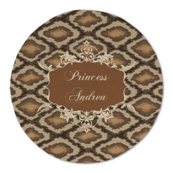 Snake Skin Round Linen Placemat (Personalized)