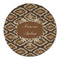 Snake Skin Round Linen Placemats - FRONT (Single Sided)