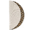 Snake Skin Round Linen Placemats - HALF FOLDED (single sided)