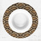 Snake Skin Round Linen Placemats - LIFESTYLE (single)