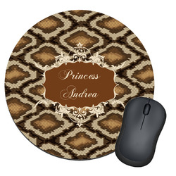 Snake Skin Round Mouse Pad (Personalized)