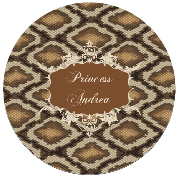 Snake Skin Round Mousepad - APPROVAL