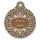 Snake Skin Round Pet ID Tag - Large - Front