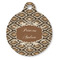 Snake Skin Round Pet ID Tag (Personalized)