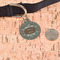 Snake Skin Round Pet ID Tag - Large - In Context