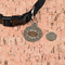 Snake Skin Round Pet ID Tag - Small - In Context