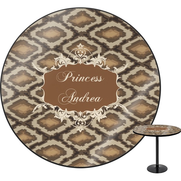 Custom Snake Skin Round Table - 24" (Personalized)