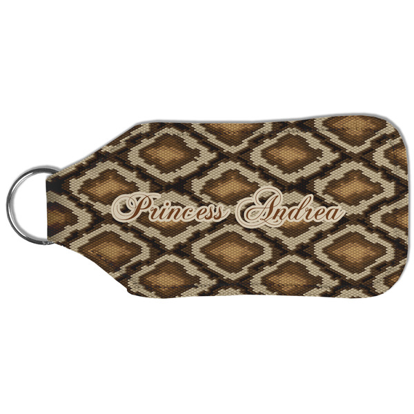 Snake Skin Sanitizer Holder Keychain - Large (Back)