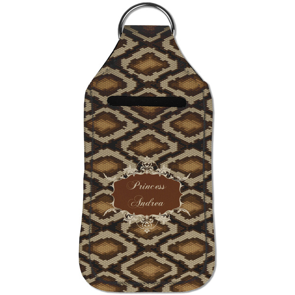 Snake Skin Sanitizer Holder Keychain - Large (Front)