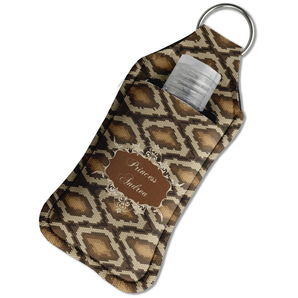 Snake Skin Sanitizer Holder Keychain - Large in Case